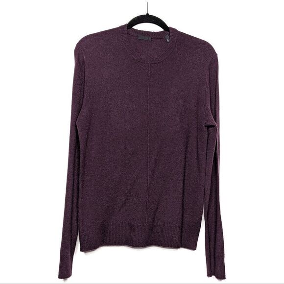 ATM Anthony Thomas Melillo Other - ATM Men's Cashmere Exposed Seam Crew Neck Sweater Purple Jumper